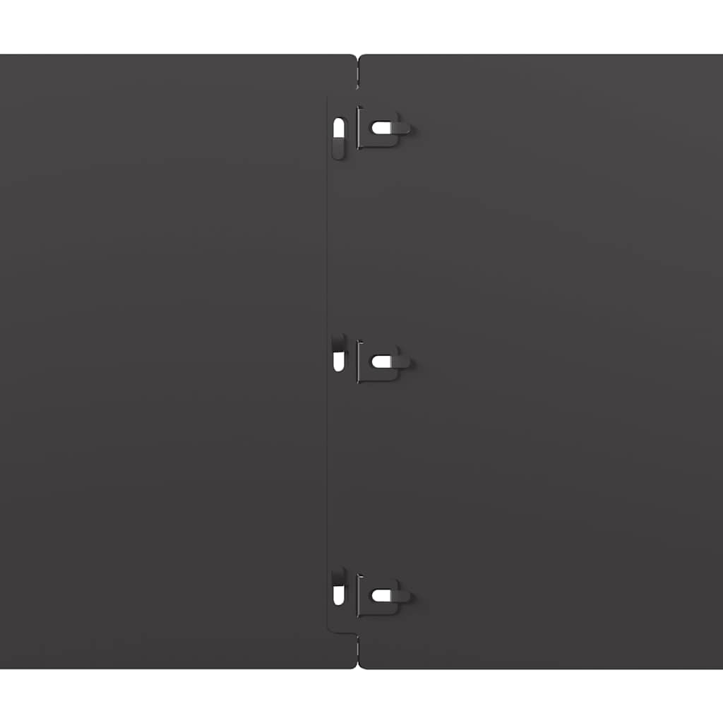 Bordure per Prato 10 pz Nere Acciaio Laminato a Freddo | homemem39