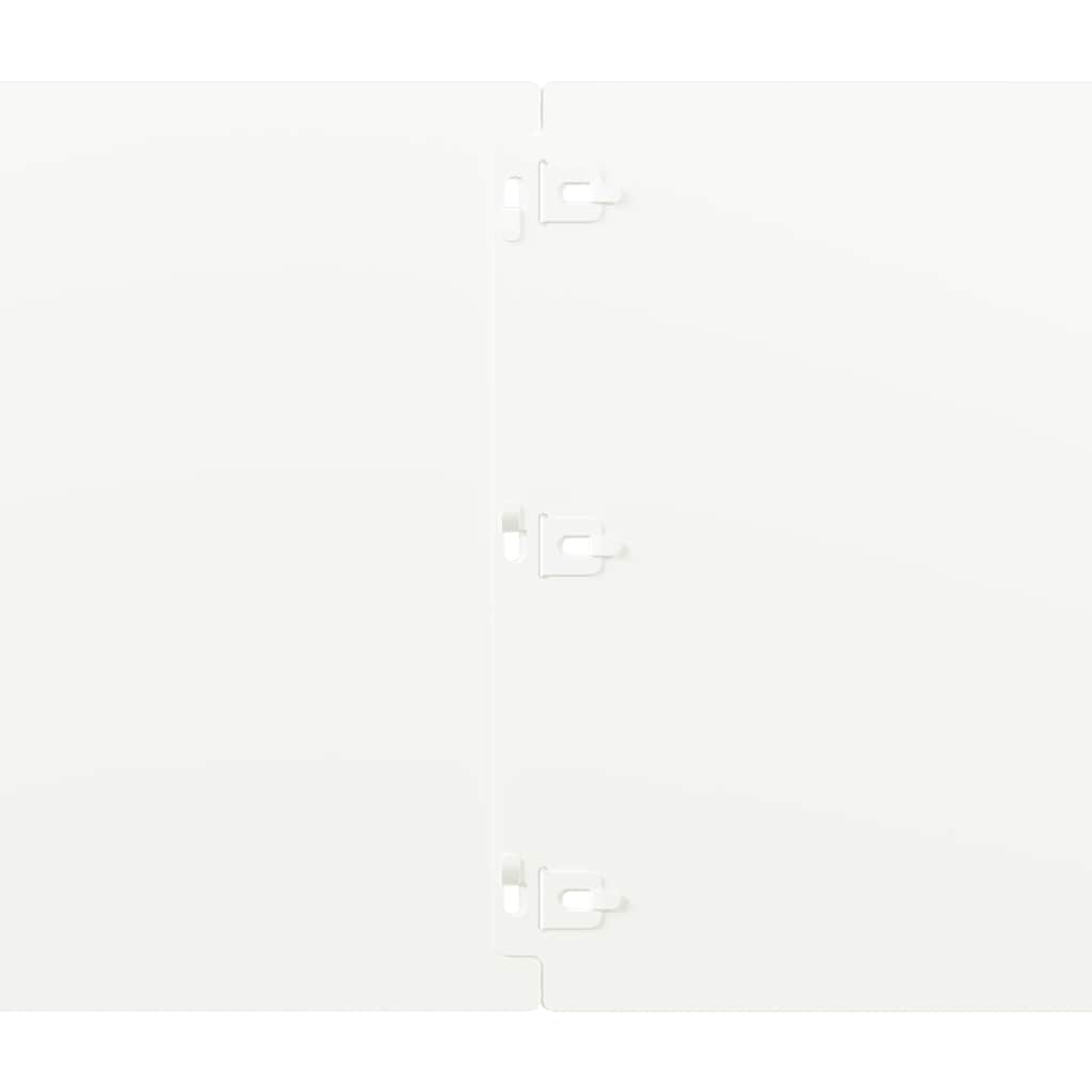 Bordure per Prato 10 pz Bianchi Acciaio Laminato a Freddo | homemem39