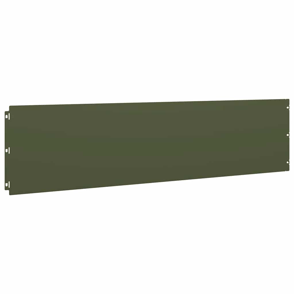 Bordure per Prato 10 pz Verde Oliva Acciaio Laminato a Freddo | homemem39