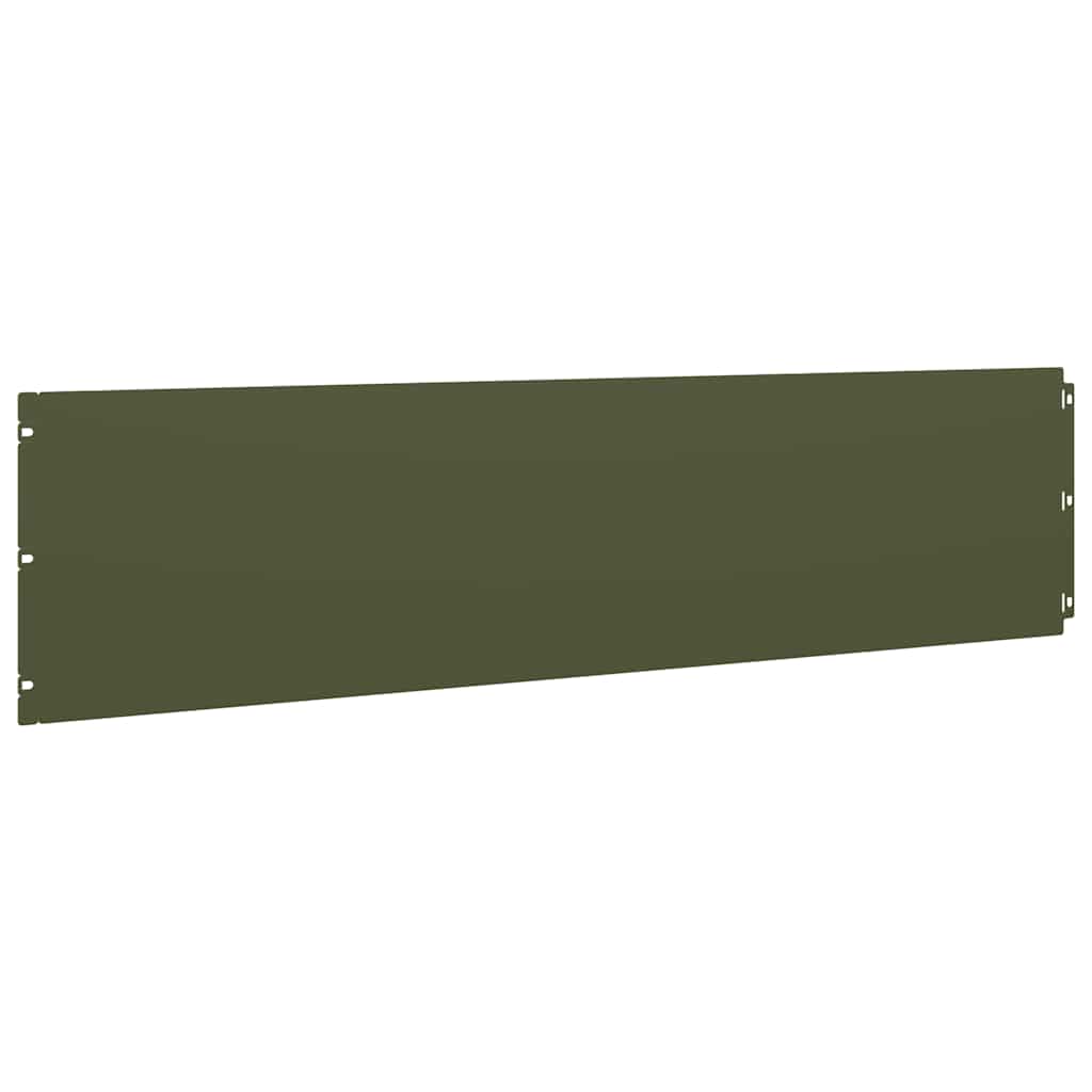 Bordure per Prato 10 pz Verde Oliva Acciaio Laminato a Freddo | homemem39