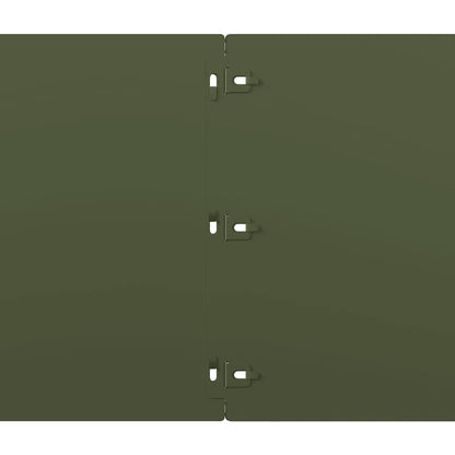 Bordure per Prato 10 pz Verde Oliva Acciaio Laminato a Freddo | homemem39
