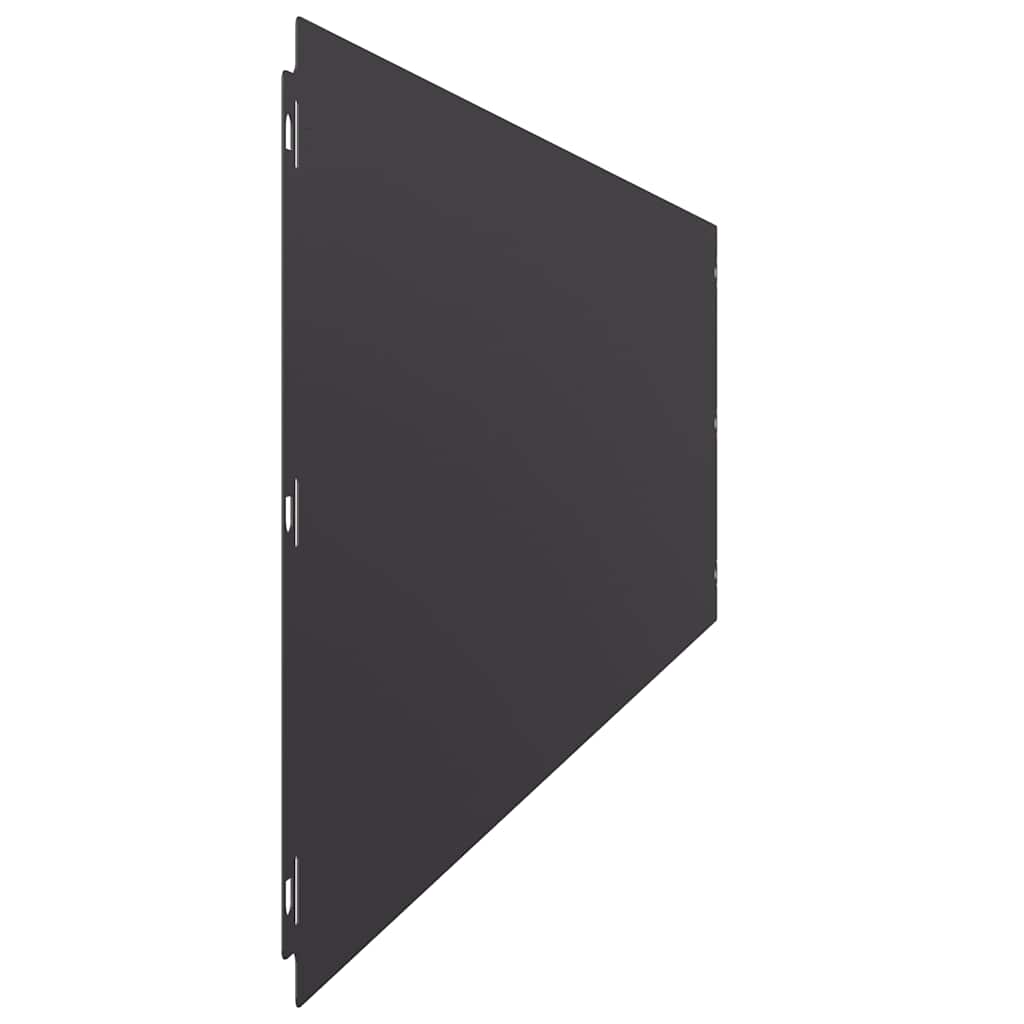 Bordure per Prato 20 pz Nere Acciaio Laminato a Freddo | homemem39