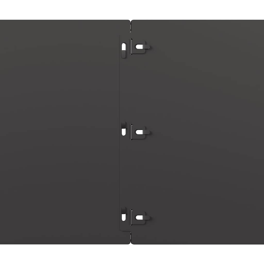 Bordure per Prato 20 pz Nere Acciaio Laminato a Freddo | homemem39