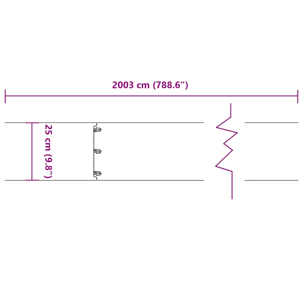 Bordure per Prato 20 pz Nere Acciaio Laminato a Freddo | homemem39