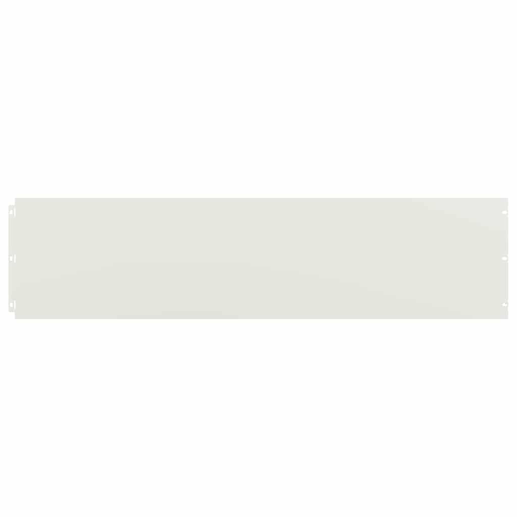 Bordure per Prato 20 pz Bianchi Acciaio Laminato a Freddo | homemem39