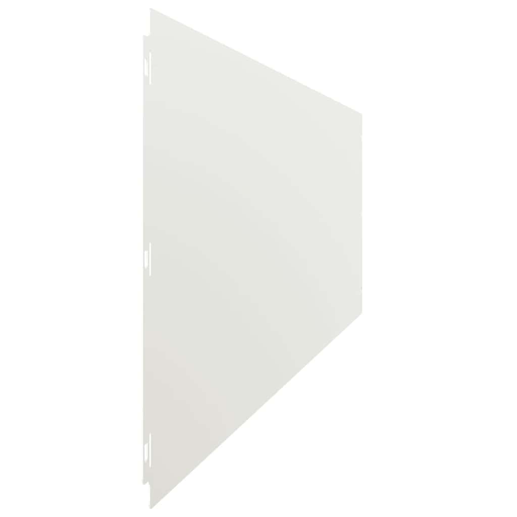 Bordure per Prato 20 pz Bianchi Acciaio Laminato a Freddo | homemem39