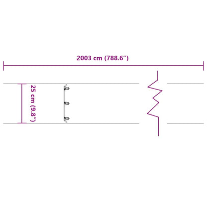 Bordure per Prato 20 pz Antracite Acciaio Laminato a Freddo | homemem39