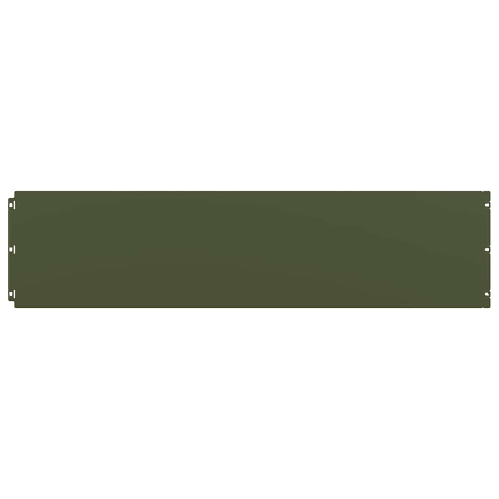 Bordure per Prato 20 pz Verde Oliva Acciaio Laminato a Freddo | homemem39