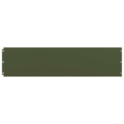 Bordure per Prato 20 pz Verde Oliva Acciaio Laminato a Freddo | homemem39