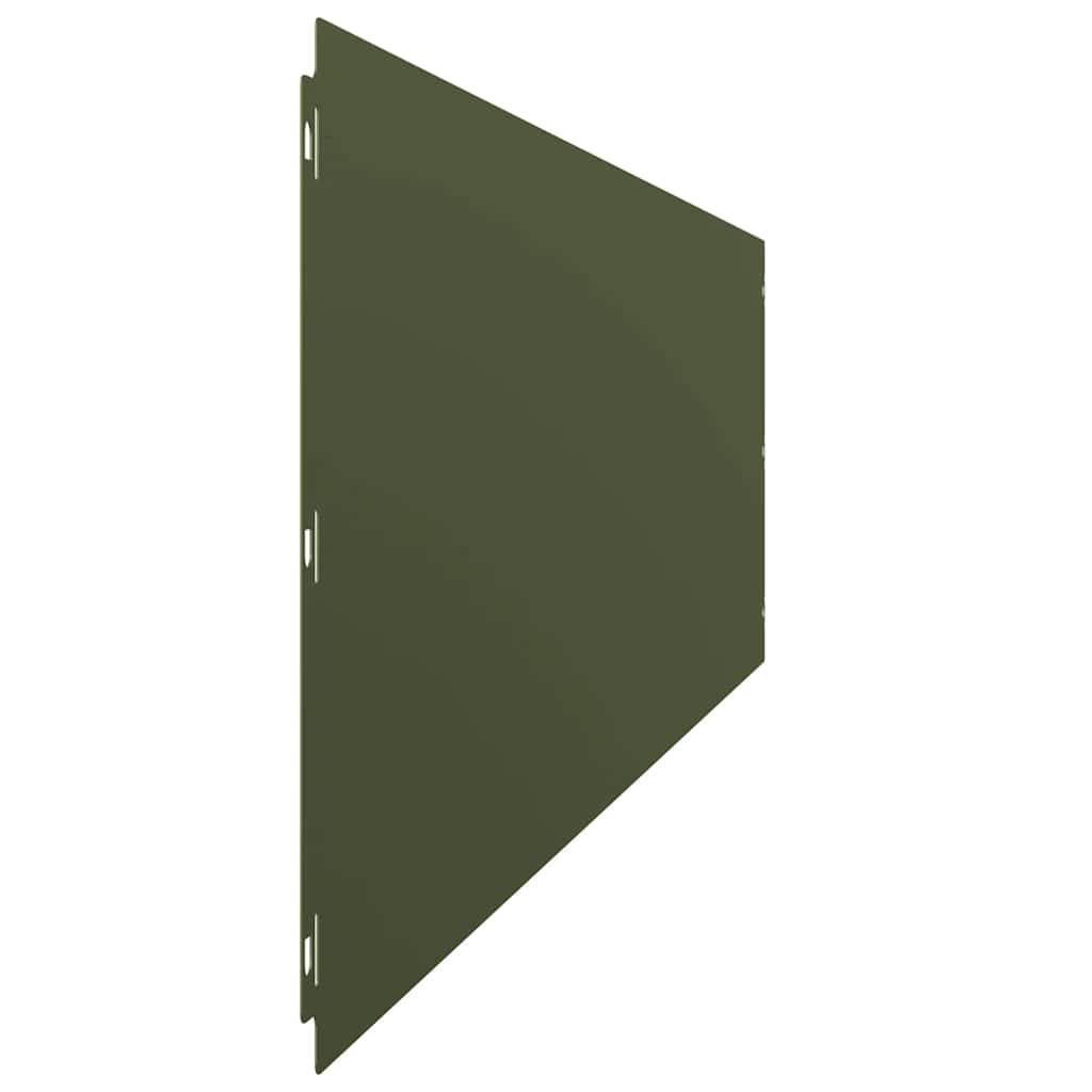 Bordure per Prato 20 pz Verde Oliva Acciaio Laminato a Freddo | homemem39