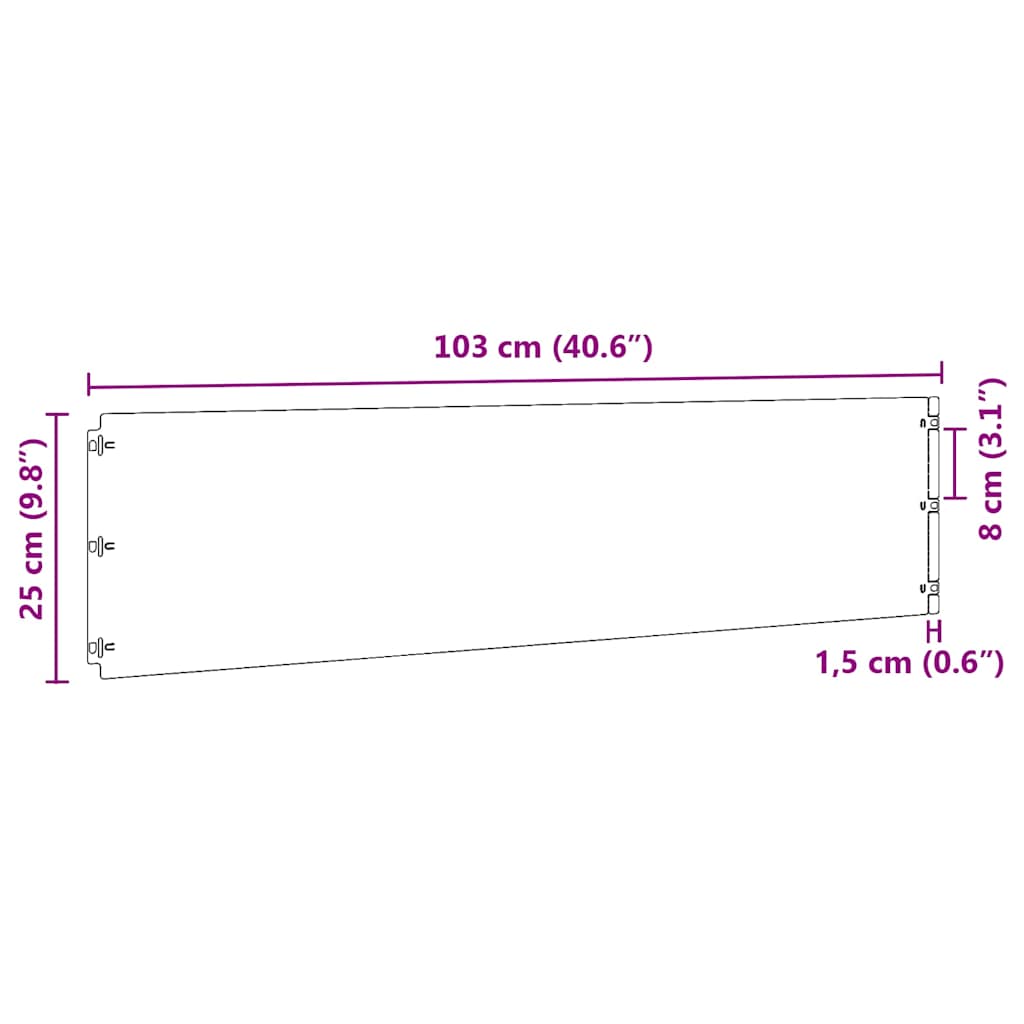 Bordure per Prato 20 pz Verde Oliva Acciaio Laminato a Freddo | homemem39