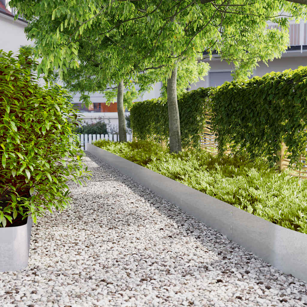 Bordure per Prato 20 pz 25x103 cm Acciaio Zincato | homemem39