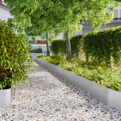 Bordure per Prato 20 pz 25x103 cm Acciaio Zincato | homemem39