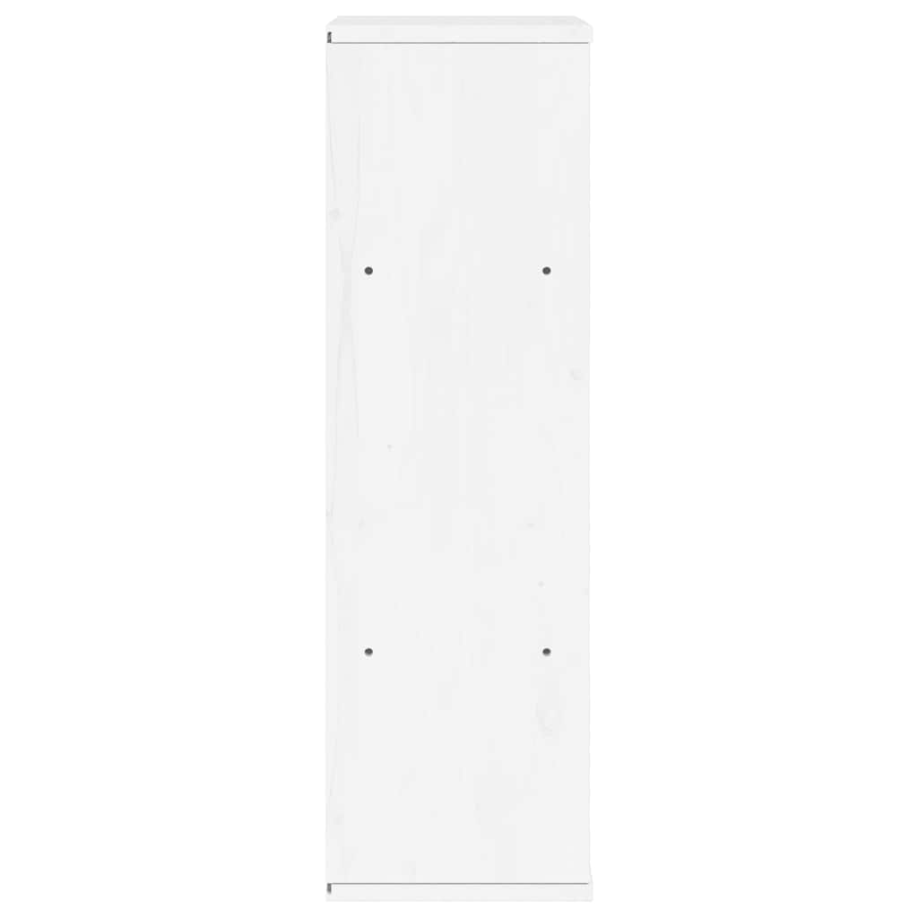 Armadietto Laterale ODDA Bianco 40x24x79 cm Legno Massello Pino - homemem39