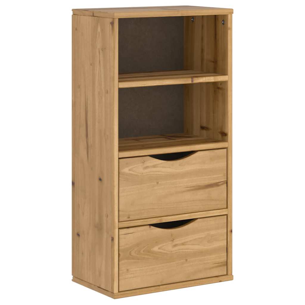 Armadietto Laterale con Cassetti ODDA 40x24x79 cm Legno di Pino - homemem39