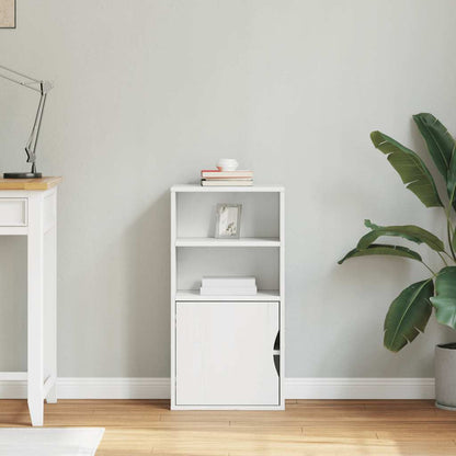 Armadietto Laterale ODDA Bianco 40x24x79 cm Legno Massello Pino - homemem39