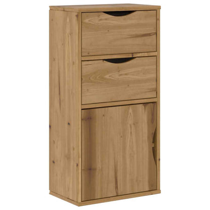 Armadietto Laterale con Cassetti ODDA 40x24x79 cm Legno di Pino - homemem39
