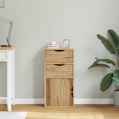 Armadietto Laterale con Cassetti ODDA 40x24x79 cm Legno di Pino - homemem39