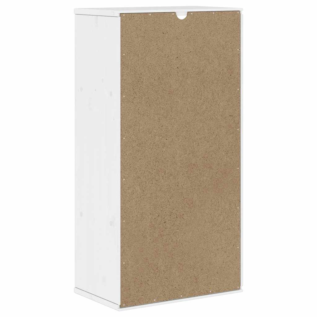 Armadietto Laterale con Cassetti ODDA Bianco 40x24x79 cm - homemem39