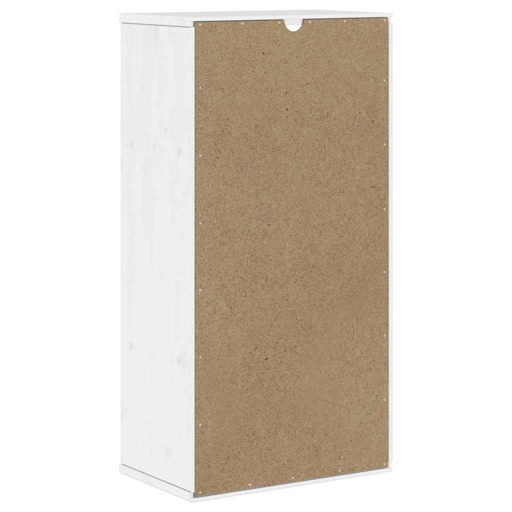 Armadietto Laterale con Cassetto ODDA Bianco 40x24x79 cm - homemem39