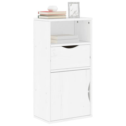 Armadietto Laterale con Cassetto ODDA Bianco 40x24x79 cm - homemem39