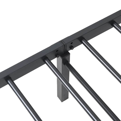Giroletto senza Materasso Pieghevole Nero 80x200 cm in Acciaio