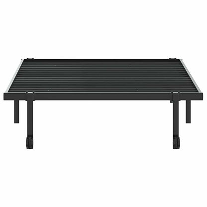 Giroletto senza Materasso Pieghevole Nero 107x203 cm in Acciaio