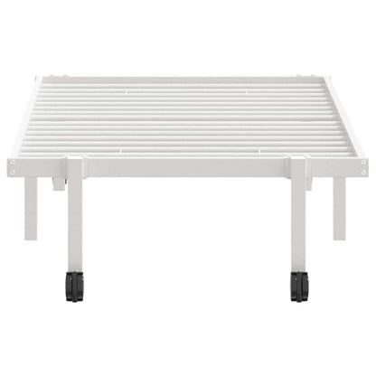 Giroletto senza Materasso Pieghevole Bianco 75x190 cm Acciaio - homemem39