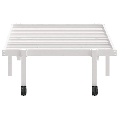 Giroletto senza Materasso Pieghevole Bianco 80x200 cm Acciaio - homemem39