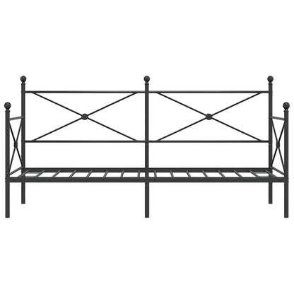 Dormeuse senza Materasso Nero 90x200 cm in Acciaio | homemem39