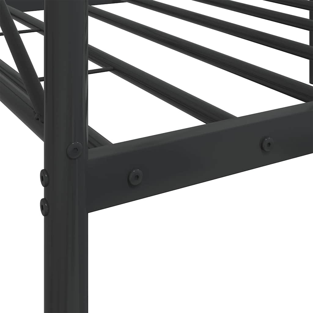 Dormeuse senza Materasso Nero 90x200 cm in Acciaio | homemem39