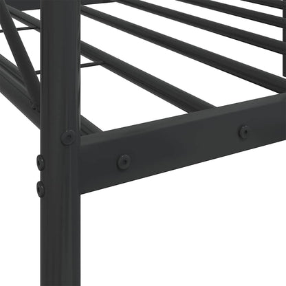 Dormeuse senza Materasso Nero 90x200 cm in Acciaio | homemem39