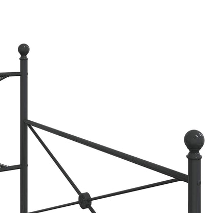 Dormeuse senza Materasso Nero 100x190 cm in Acciaio | homemem39