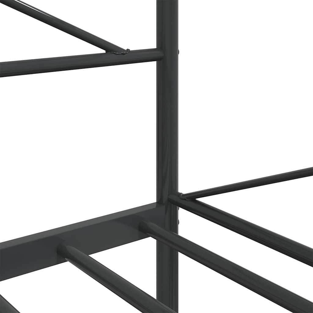 Dormeuse senza Materasso Nero 100x190 cm in Acciaio | homemem39