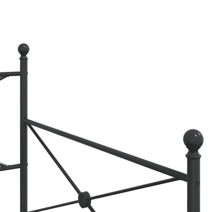 Dormeuse senza Materasso Nero 100x200 cm in Acciaio | homemem39