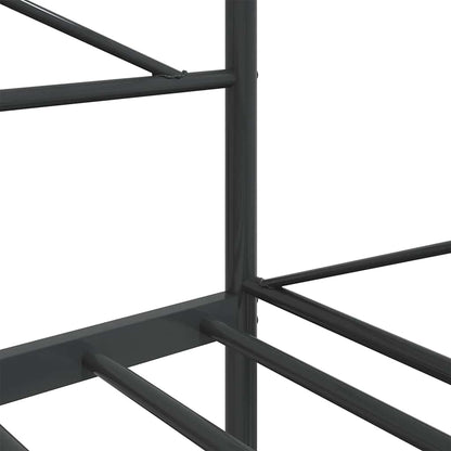Dormeuse senza Materasso Nero 100x200 cm in Acciaio | homemem39