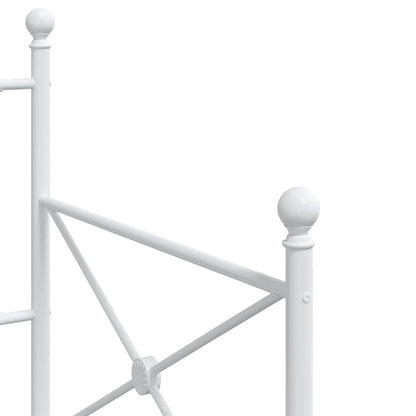 Dormeuse senza Materasso Bianco 90x190 cm in Acciaio - homemem39