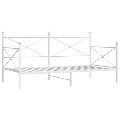 Dormeuse senza Materasso Bianco 100x200 cm in Acciaio | homemem39