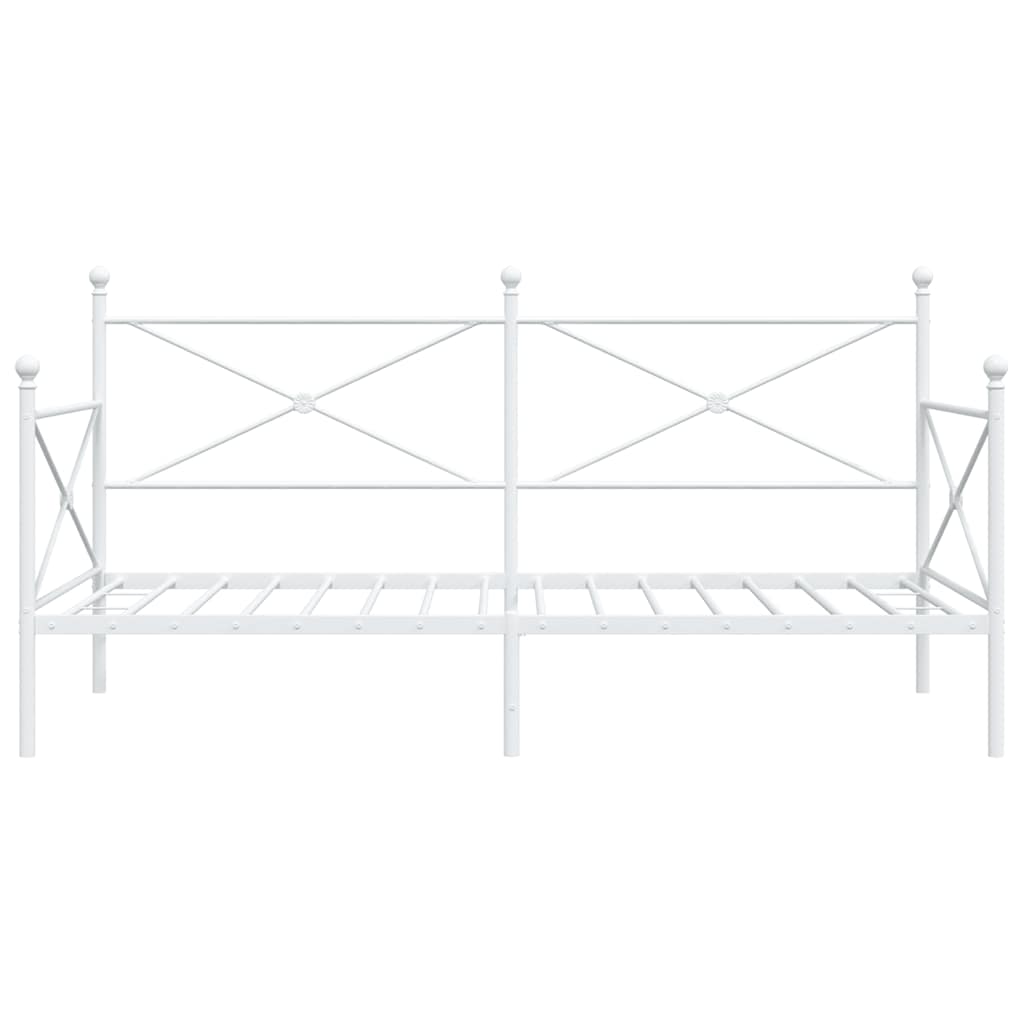 Dormeuse senza Materasso Bianco 100x200 cm in Acciaio | homemem39