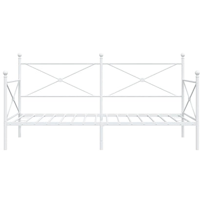 Dormeuse senza Materasso Bianco 100x200 cm in Acciaio | homemem39