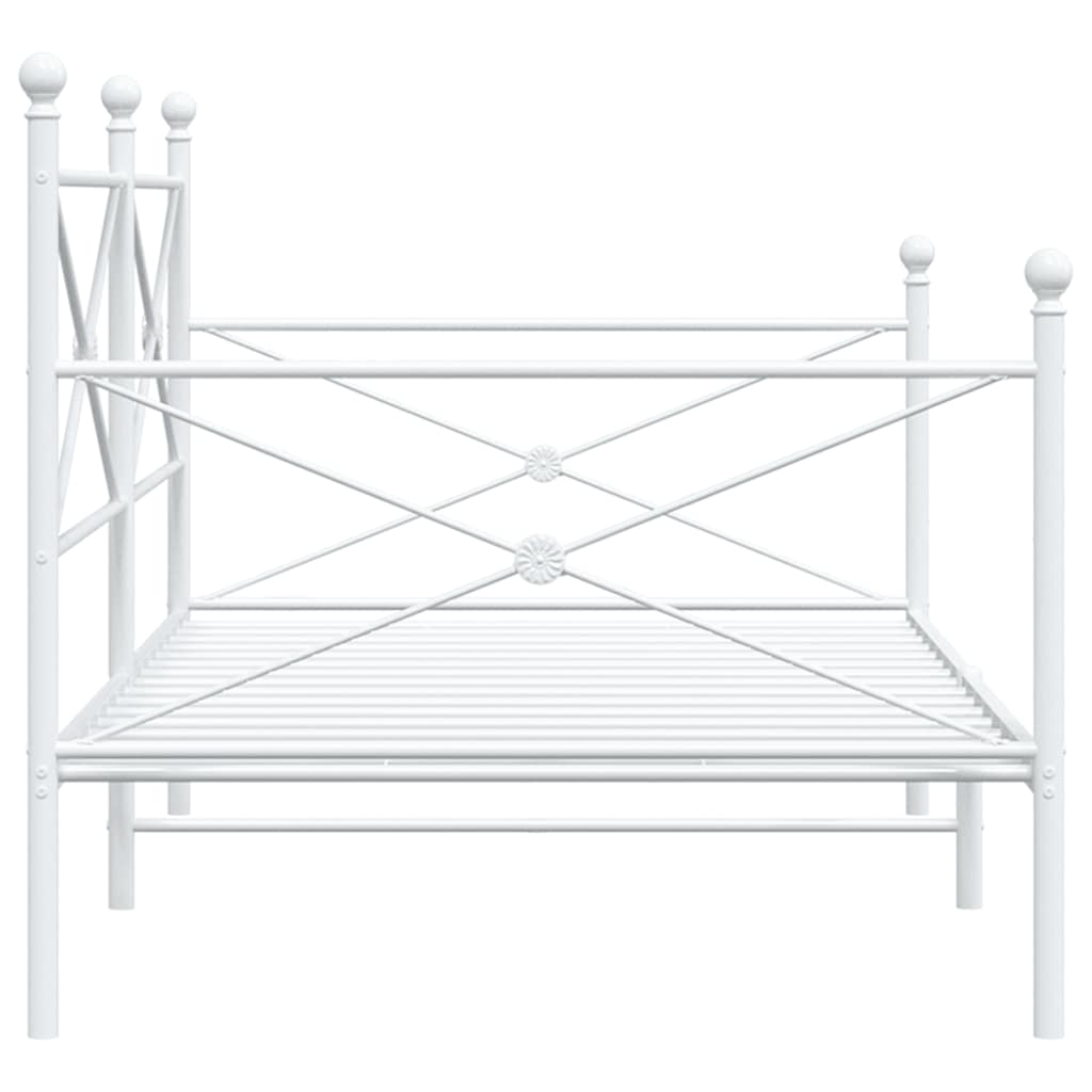 Dormeuse senza Materasso Bianco 100x200 cm in Acciaio | homemem39