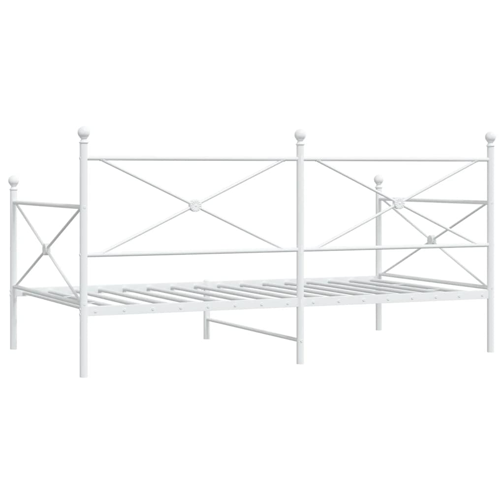 Dormeuse senza Materasso Bianco 100x200 cm in Acciaio | homemem39
