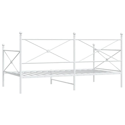 Dormeuse senza Materasso Bianco 100x200 cm in Acciaio | homemem39