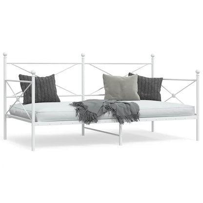 Dormeuse senza Materasso Bianco 100x200 cm in Acciaio | homemem39