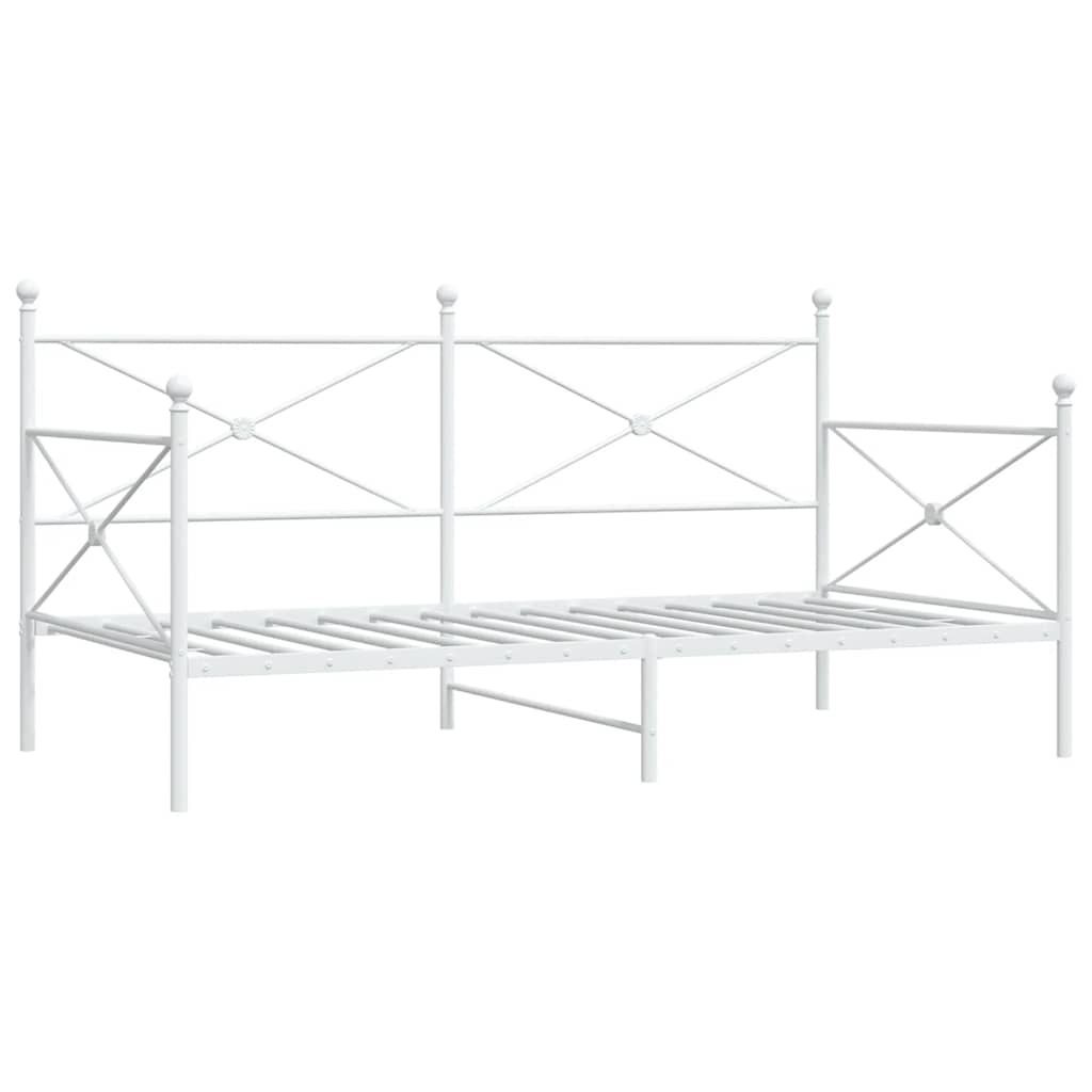 Dormeuse senza Materasso Bianco 107x203 cm in Acciaio | homemem39