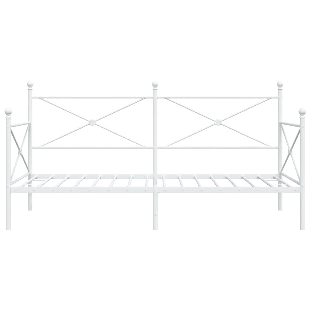 Dormeuse senza Materasso Bianco 107x203 cm in Acciaio | homemem39