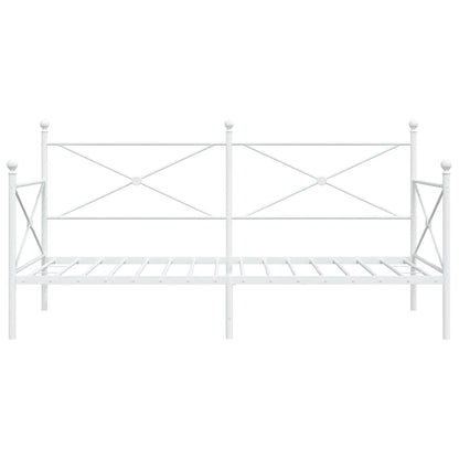 Dormeuse senza Materasso Bianco 107x203 cm in Acciaio | homemem39