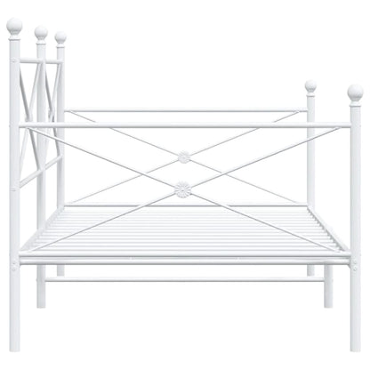 Dormeuse senza Materasso Bianco 107x203 cm in Acciaio | homemem39