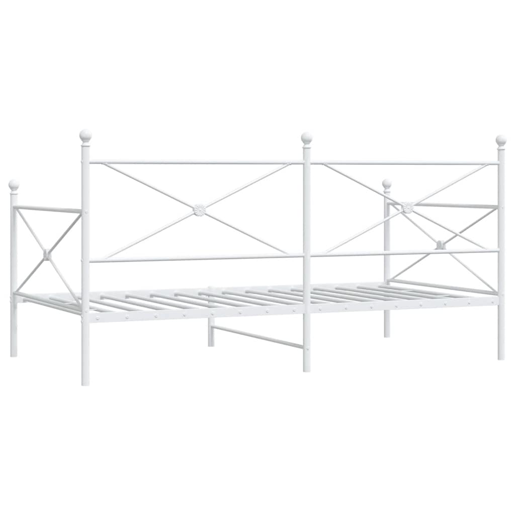 Dormeuse senza Materasso Bianco 107x203 cm in Acciaio | homemem39