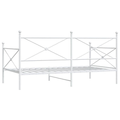 Dormeuse senza Materasso Bianco 107x203 cm in Acciaio | homemem39
